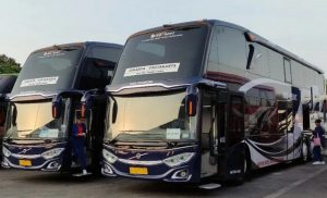 Foto Bus Unicorn Indorent Double Decker Jakarta Jogja