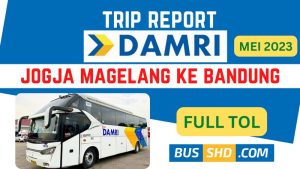Review Bus Damri Jogja,Magelang ke Jogja Full Tol